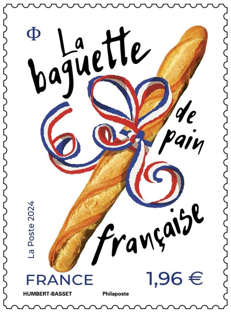 Il francobollo francese diventa una baguette profumata.